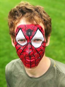 Milujsmějsežij - malování na obličej, spiderman