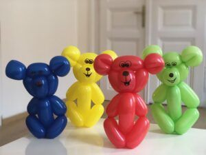 Milujsmějsežij - tvoření z balonků, medvídci