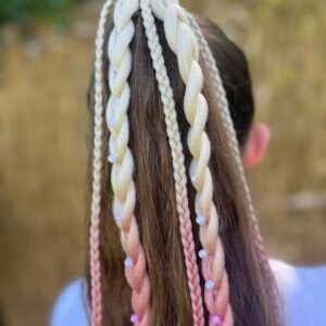 Milujsmějsežij - gumičkové copánky - Královna vanilka