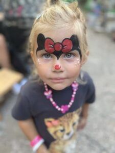 Milujsmějsežij - firemní akce, dětská letní oslava, Mickey Mouse a Minnie